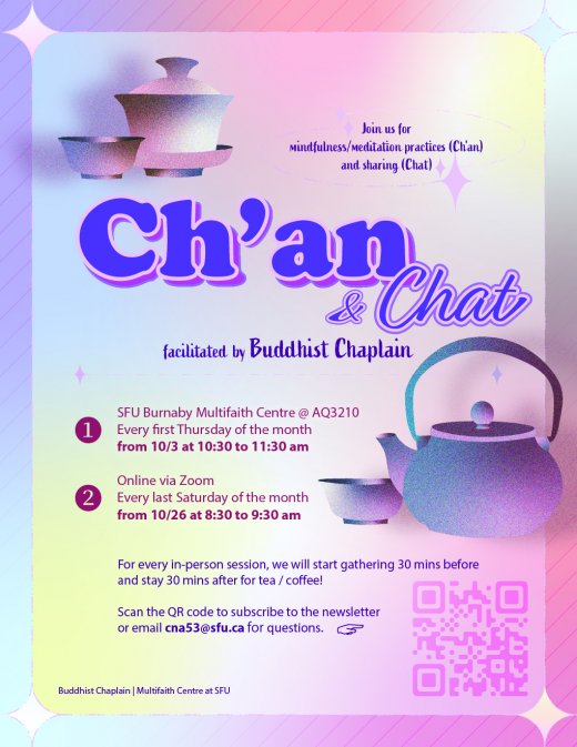 Ch’an & Chat @ SFU