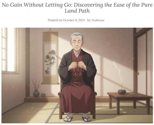 No Gain Without Letting Go: Discovering the Ease of the Pure Land Path
